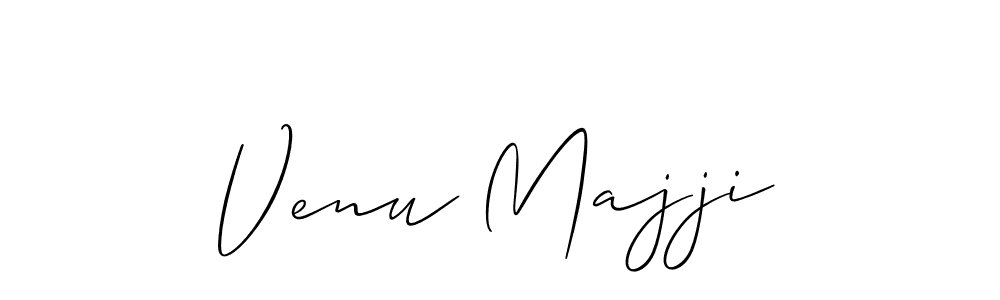 Design your own signature with our free online signature maker. With this signature software, you can create a handwritten (Allison_Script) signature for name Venu Majji. Venu Majji signature style 2 images and pictures png