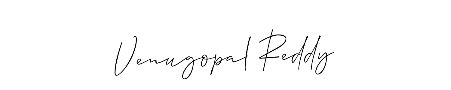 Venugopal Reddy stylish signature style. Best Handwritten Sign (Allison_Script) for my name. Handwritten Signature Collection Ideas for my name Venugopal Reddy. Venugopal Reddy signature style 2 images and pictures png