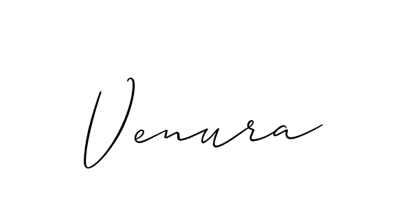 Create a beautiful signature design for name Venura. With this signature (Allison_Script) fonts, you can make a handwritten signature for free. Venura signature style 2 images and pictures png