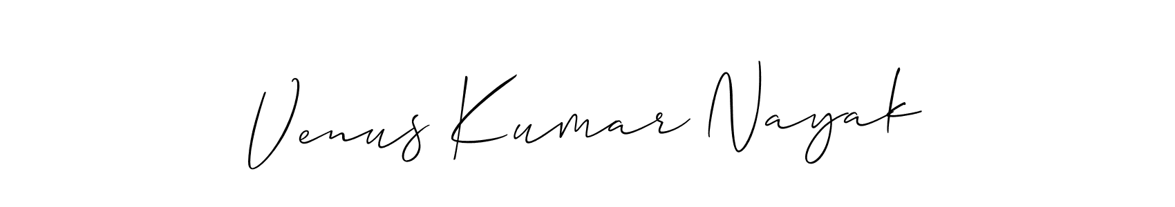 It looks lik you need a new signature style for name Venus Kumar Nayak. Design unique handwritten (Allison_Script) signature with our free signature maker in just a few clicks. Venus Kumar Nayak signature style 2 images and pictures png