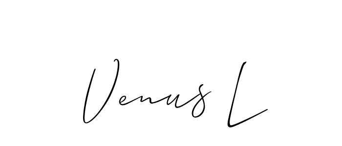 Similarly Allison_Script is the best handwritten signature design. Signature creator online .You can use it as an online autograph creator for name Venus L. Venus L signature style 2 images and pictures png