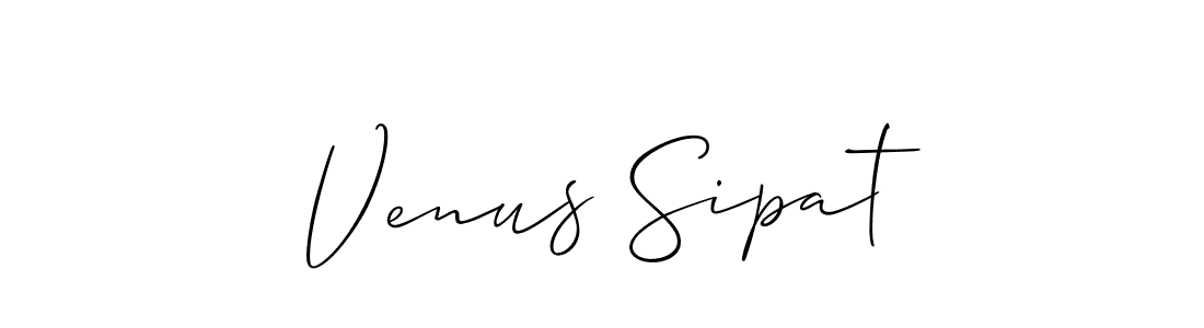 How to Draw Venus Sipat signature style? Allison_Script is a latest design signature styles for name Venus Sipat. Venus Sipat signature style 2 images and pictures png
