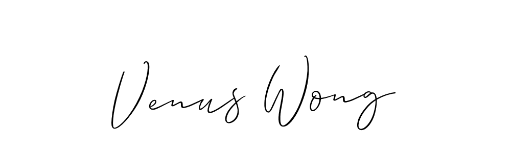 You should practise on your own different ways (Allison_Script) to write your name (Venus Wong) in signature. don't let someone else do it for you. Venus Wong signature style 2 images and pictures png