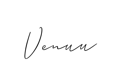 Also we have Venuu name is the best signature style. Create professional handwritten signature collection using Allison_Script autograph style. Venuu signature style 2 images and pictures png