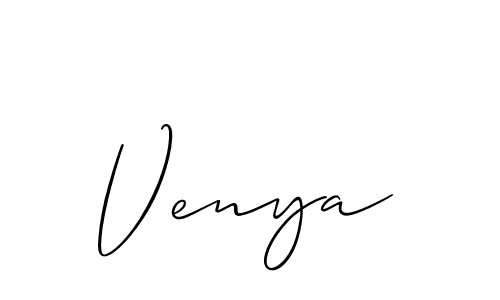 Best and Professional Signature Style for Venya. Allison_Script Best Signature Style Collection. Venya signature style 2 images and pictures png