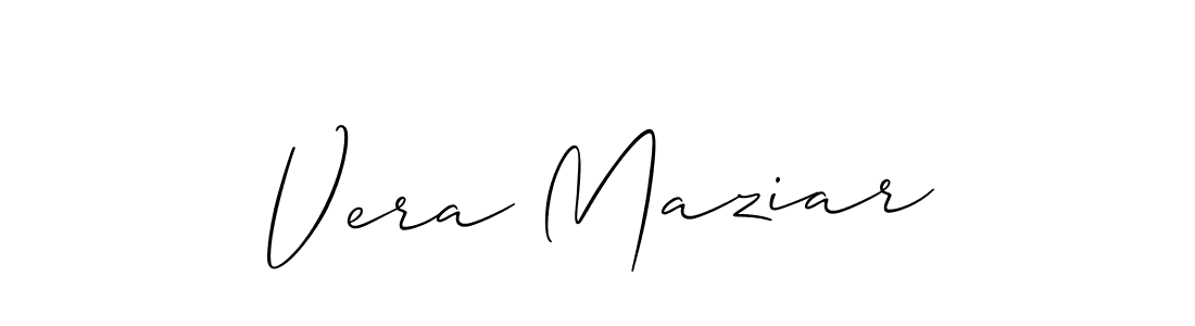 Also You can easily find your signature by using the search form. We will create Vera Maziar name handwritten signature images for you free of cost using Allison_Script sign style. Vera Maziar signature style 2 images and pictures png