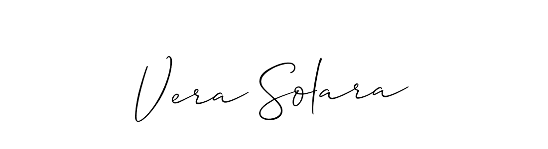 Design your own signature with our free online signature maker. With this signature software, you can create a handwritten (Allison_Script) signature for name Vera Solara. Vera Solara signature style 2 images and pictures png