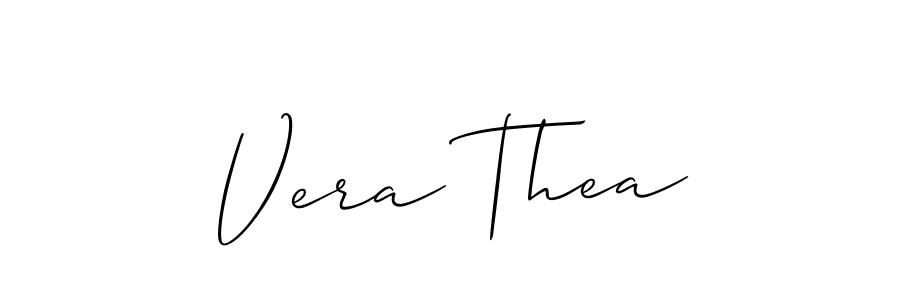 Allison_Script is a professional signature style that is perfect for those who want to add a touch of class to their signature. It is also a great choice for those who want to make their signature more unique. Get Vera Thea name to fancy signature for free. Vera Thea signature style 2 images and pictures png