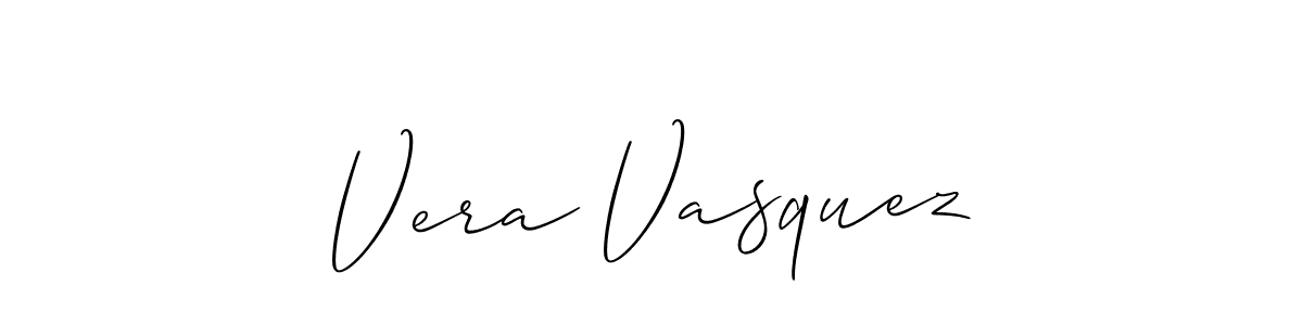 if you are searching for the best signature style for your name Vera Vasquez. so please give up your signature search. here we have designed multiple signature styles  using Allison_Script. Vera Vasquez signature style 2 images and pictures png
