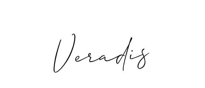 Make a short Veradis signature style. Manage your documents anywhere anytime using Allison_Script. Create and add eSignatures, submit forms, share and send files easily. Veradis signature style 2 images and pictures png