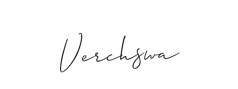 Allison_Script is a professional signature style that is perfect for those who want to add a touch of class to their signature. It is also a great choice for those who want to make their signature more unique. Get Verchswa name to fancy signature for free. Verchswa signature style 2 images and pictures png