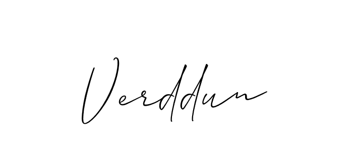 Verddun stylish signature style. Best Handwritten Sign (Allison_Script) for my name. Handwritten Signature Collection Ideas for my name Verddun. Verddun signature style 2 images and pictures png