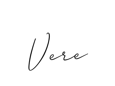 The best way (Allison_Script) to make a short signature is to pick only two or three words in your name. The name Vere include a total of six letters. For converting this name. Vere signature style 2 images and pictures png