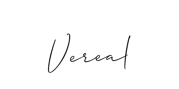 Also You can easily find your signature by using the search form. We will create Vereal name handwritten signature images for you free of cost using Allison_Script sign style. Vereal signature style 2 images and pictures png