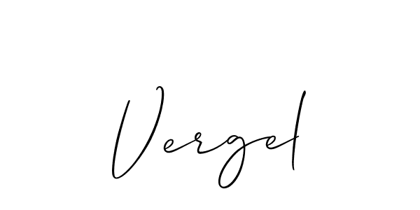 How to Draw Vergel signature style? Allison_Script is a latest design signature styles for name Vergel. Vergel signature style 2 images and pictures png