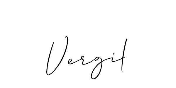 Also You can easily find your signature by using the search form. We will create Vergil name handwritten signature images for you free of cost using Allison_Script sign style. Vergil signature style 2 images and pictures png