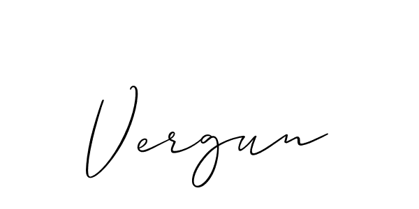 Also we have Vergun name is the best signature style. Create professional handwritten signature collection using Allison_Script autograph style. Vergun signature style 2 images and pictures png