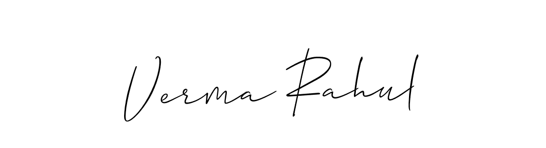 You should practise on your own different ways (Allison_Script) to write your name (Verma Rahul) in signature. don't let someone else do it for you. Verma Rahul signature style 2 images and pictures png