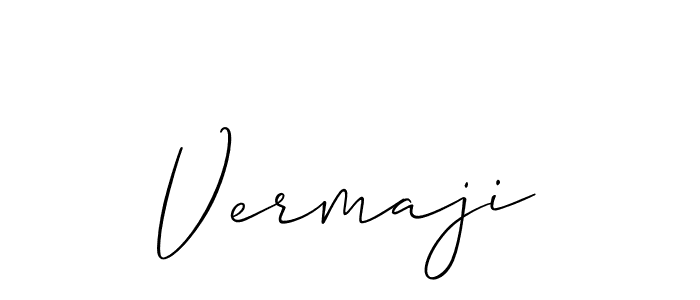 How to Draw Vermaji signature style? Allison_Script is a latest design signature styles for name Vermaji. Vermaji signature style 2 images and pictures png