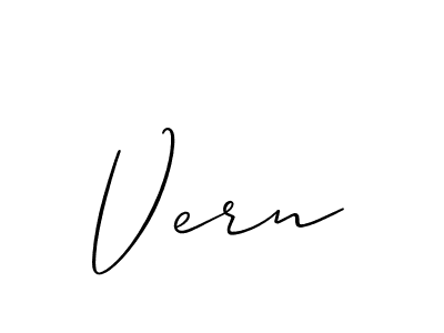 Best and Professional Signature Style for Vern. Allison_Script Best Signature Style Collection. Vern signature style 2 images and pictures png