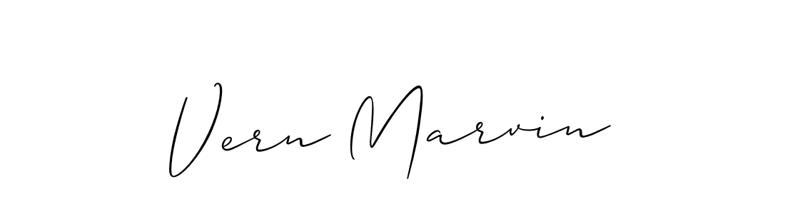 It looks lik you need a new signature style for name Vern Marvin. Design unique handwritten (Allison_Script) signature with our free signature maker in just a few clicks. Vern Marvin signature style 2 images and pictures png