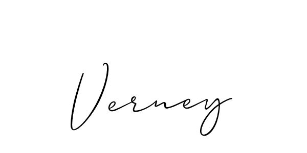 Also we have Verney name is the best signature style. Create professional handwritten signature collection using Allison_Script autograph style. Verney signature style 2 images and pictures png