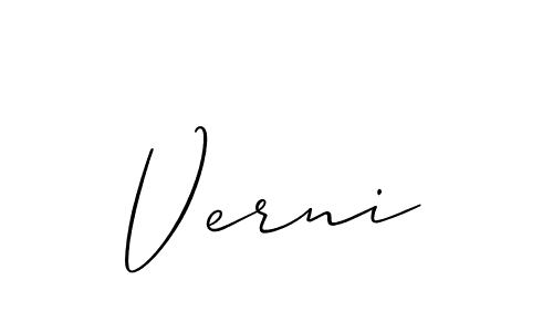 Make a beautiful signature design for name Verni. Use this online signature maker to create a handwritten signature for free. Verni signature style 2 images and pictures png