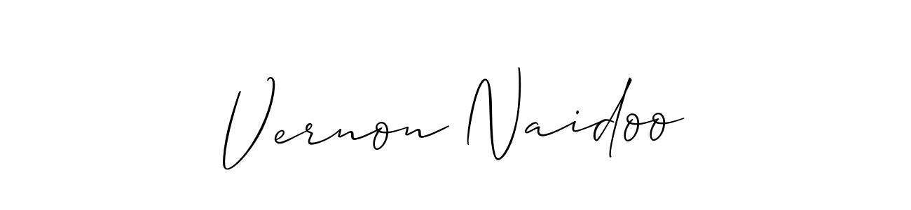 This is the best signature style for the Vernon Naidoo name. Also you like these signature font (Allison_Script). Mix name signature. Vernon Naidoo signature style 2 images and pictures png