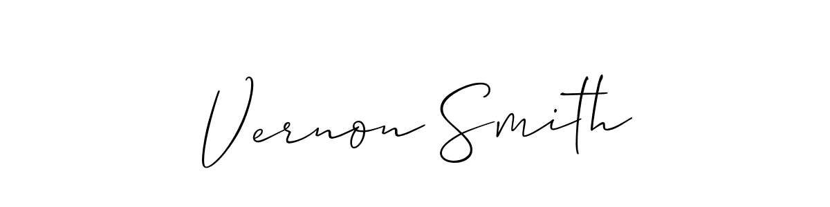 Make a beautiful signature design for name Vernon Smith. With this signature (Allison_Script) style, you can create a handwritten signature for free. Vernon Smith signature style 2 images and pictures png