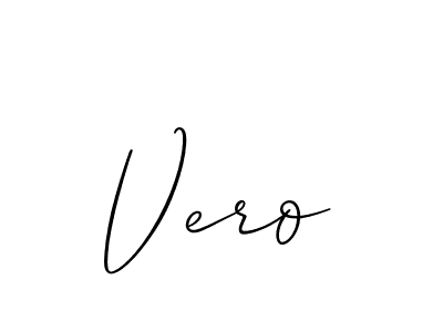 Create a beautiful signature design for name Vero. With this signature (Allison_Script) fonts, you can make a handwritten signature for free. Vero signature style 2 images and pictures png