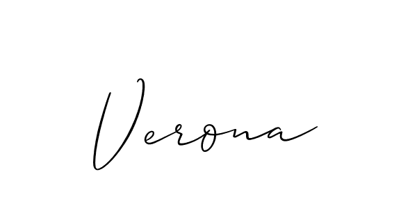Also we have Verona name is the best signature style. Create professional handwritten signature collection using Allison_Script autograph style. Verona signature style 2 images and pictures png