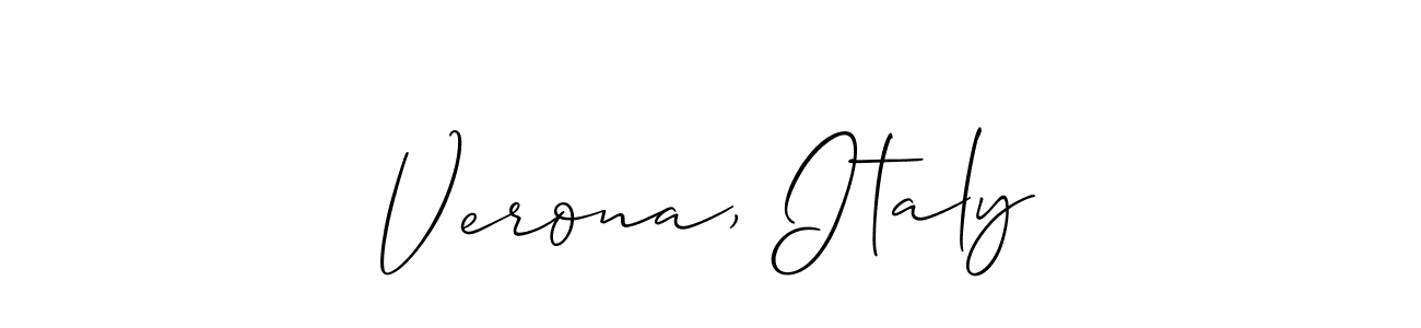 Verona, Italy stylish signature style. Best Handwritten Sign (Allison_Script) for my name. Handwritten Signature Collection Ideas for my name Verona, Italy. Verona, Italy signature style 2 images and pictures png