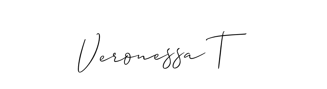 Once you've used our free online signature maker to create your best signature Allison_Script style, it's time to enjoy all of the benefits that Veronessa T name signing documents. Veronessa T signature style 2 images and pictures png