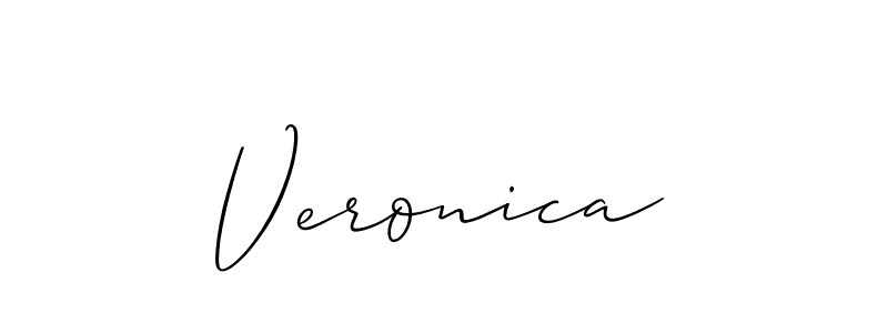How to make Veronica name signature. Use Allison_Script style for creating short signs online. This is the latest handwritten sign. Veronica signature style 2 images and pictures png