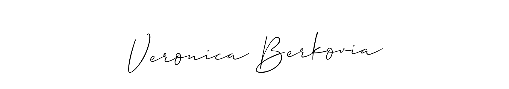 Also we have Veronica Berkovia name is the best signature style. Create professional handwritten signature collection using Allison_Script autograph style. Veronica Berkovia signature style 2 images and pictures png