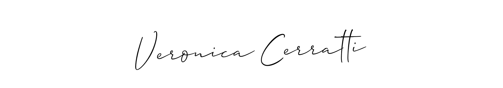 Create a beautiful signature design for name Veronica Cerratti. With this signature (Allison_Script) fonts, you can make a handwritten signature for free. Veronica Cerratti signature style 2 images and pictures png