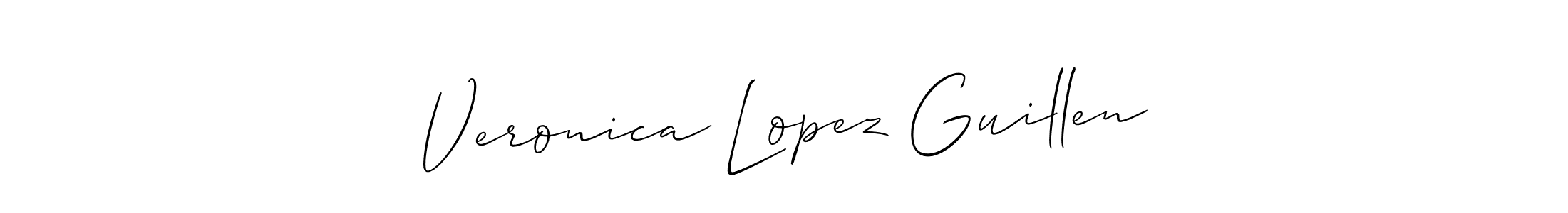 How to make Veronica Lopez Guillen signature? Allison_Script is a professional autograph style. Create handwritten signature for Veronica Lopez Guillen name. Veronica Lopez Guillen signature style 2 images and pictures png
