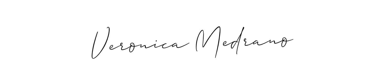 How to Draw Veronica Medrano signature style? Allison_Script is a latest design signature styles for name Veronica Medrano. Veronica Medrano signature style 2 images and pictures png