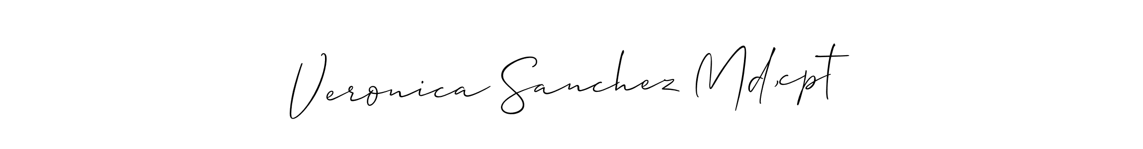 Similarly Allison_Script is the best handwritten signature design. Signature creator online .You can use it as an online autograph creator for name Veronica Sanchez Md,cpt. Veronica Sanchez Md,cpt signature style 2 images and pictures png