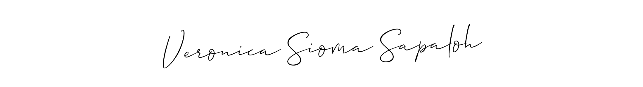 This is the best signature style for the Veronica Sioma Sapaloh name. Also you like these signature font (Allison_Script). Mix name signature. Veronica Sioma Sapaloh signature style 2 images and pictures png