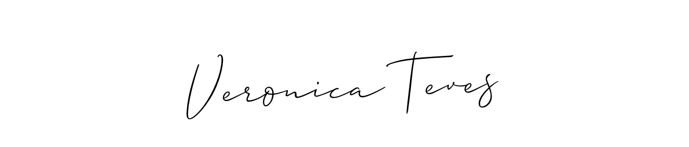 Also we have Veronica Teves name is the best signature style. Create professional handwritten signature collection using Allison_Script autograph style. Veronica Teves signature style 2 images and pictures png