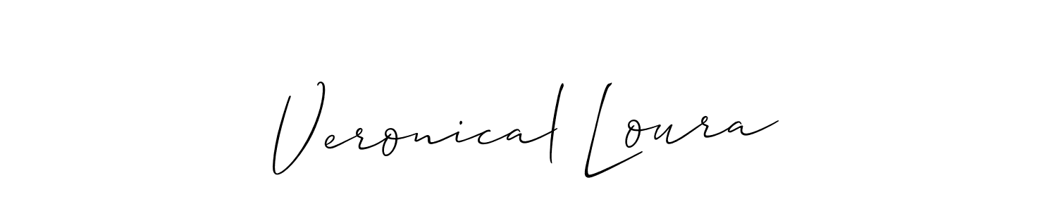 Use a signature maker to create a handwritten signature online. With this signature software, you can design (Allison_Script) your own signature for name Veronical Loura. Veronical Loura signature style 2 images and pictures png