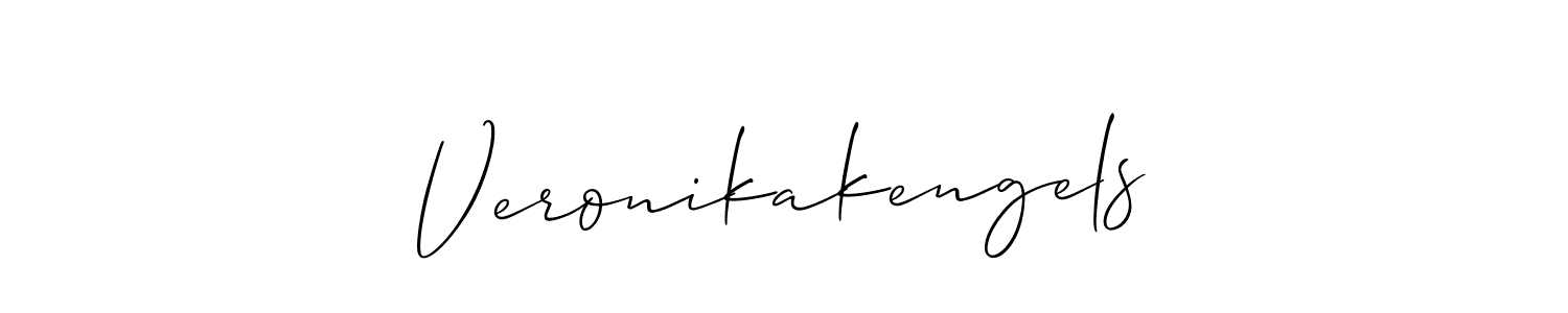 Design your own signature with our free online signature maker. With this signature software, you can create a handwritten (Allison_Script) signature for name Veronikakengels. Veronikakengels signature style 2 images and pictures png