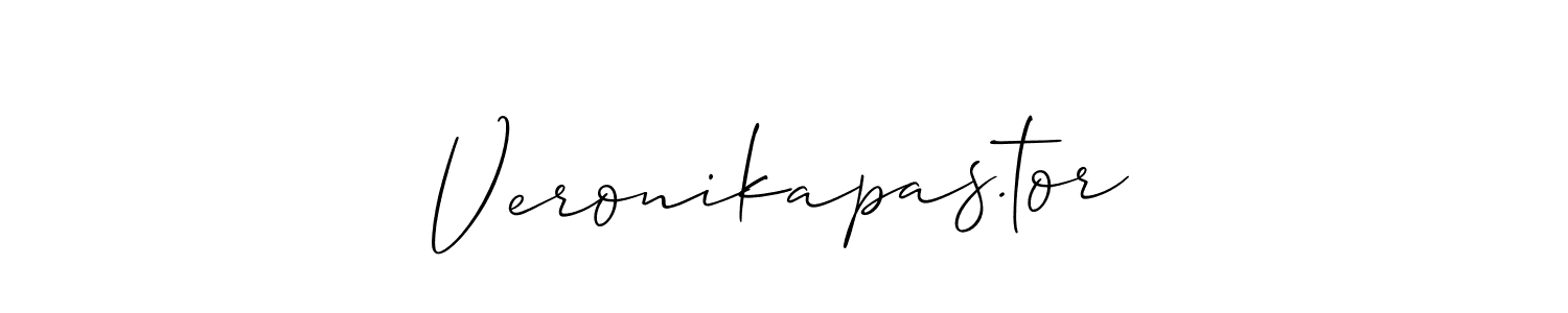 Also You can easily find your signature by using the search form. We will create Veronikapas.tor name handwritten signature images for you free of cost using Allison_Script sign style. Veronikapas.tor signature style 2 images and pictures png
