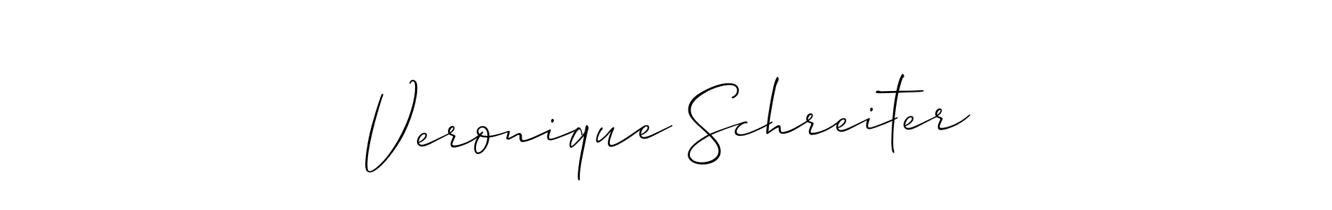 The best way (Allison_Script) to make a short signature is to pick only two or three words in your name. The name Veronique Schreiter include a total of six letters. For converting this name. Veronique Schreiter signature style 2 images and pictures png