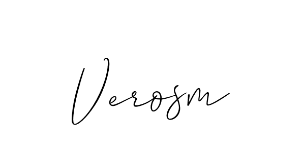 Allison_Script is a professional signature style that is perfect for those who want to add a touch of class to their signature. It is also a great choice for those who want to make their signature more unique. Get Verosm name to fancy signature for free. Verosm signature style 2 images and pictures png