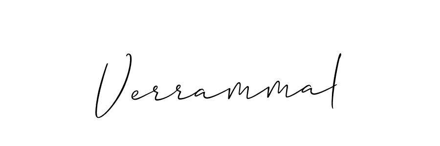 Use a signature maker to create a handwritten signature online. With this signature software, you can design (Allison_Script) your own signature for name Verrammal. Verrammal signature style 2 images and pictures png