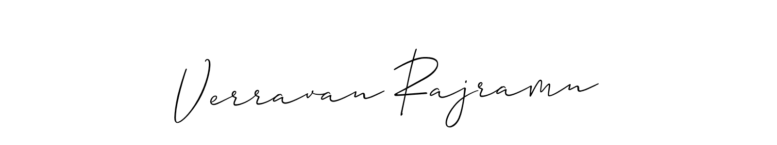 You should practise on your own different ways (Allison_Script) to write your name (Verravan Rajramn) in signature. don't let someone else do it for you. Verravan Rajramn signature style 2 images and pictures png