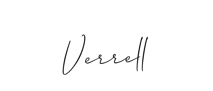 Also we have Verrell name is the best signature style. Create professional handwritten signature collection using Allison_Script autograph style. Verrell signature style 2 images and pictures png