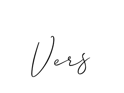 How to Draw Vers signature style? Allison_Script is a latest design signature styles for name Vers. Vers signature style 2 images and pictures png